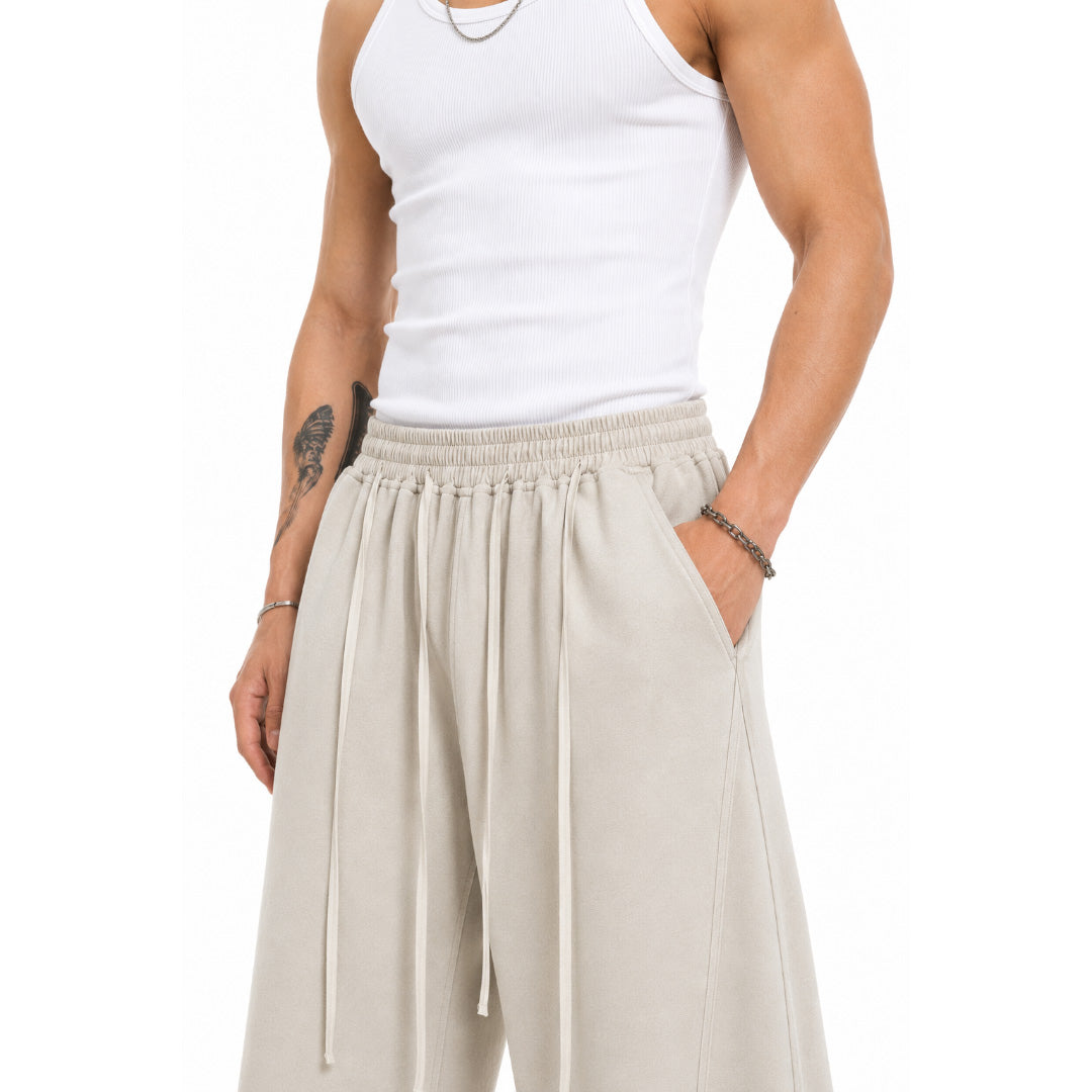 Everyday Wide-Leg Pants - Ivory Beige