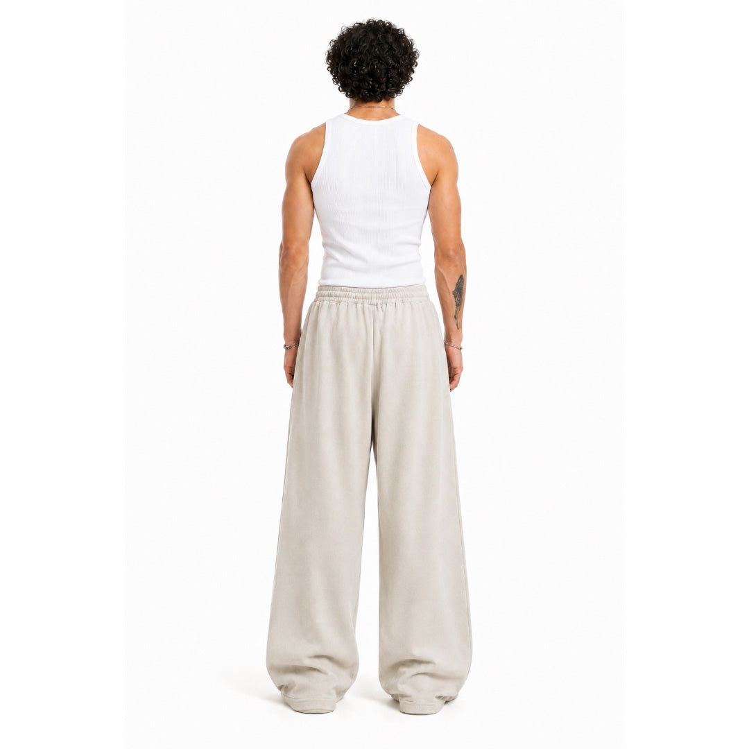 Everyday Wide-Leg Pants - Ivory Beige