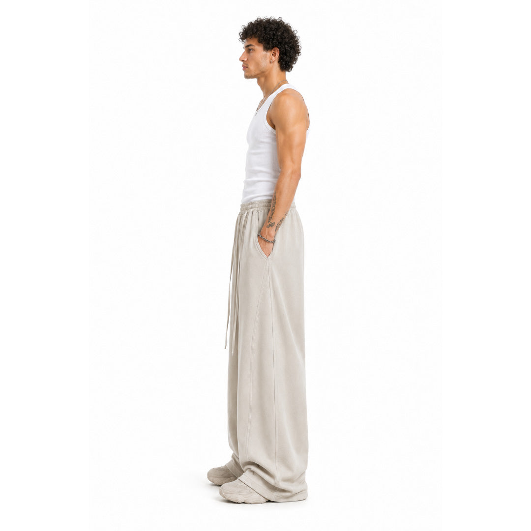 Everyday Wide-Leg Pants - Ivory Beige