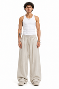 Everyday Wide-Leg Pants - Ivory Beige