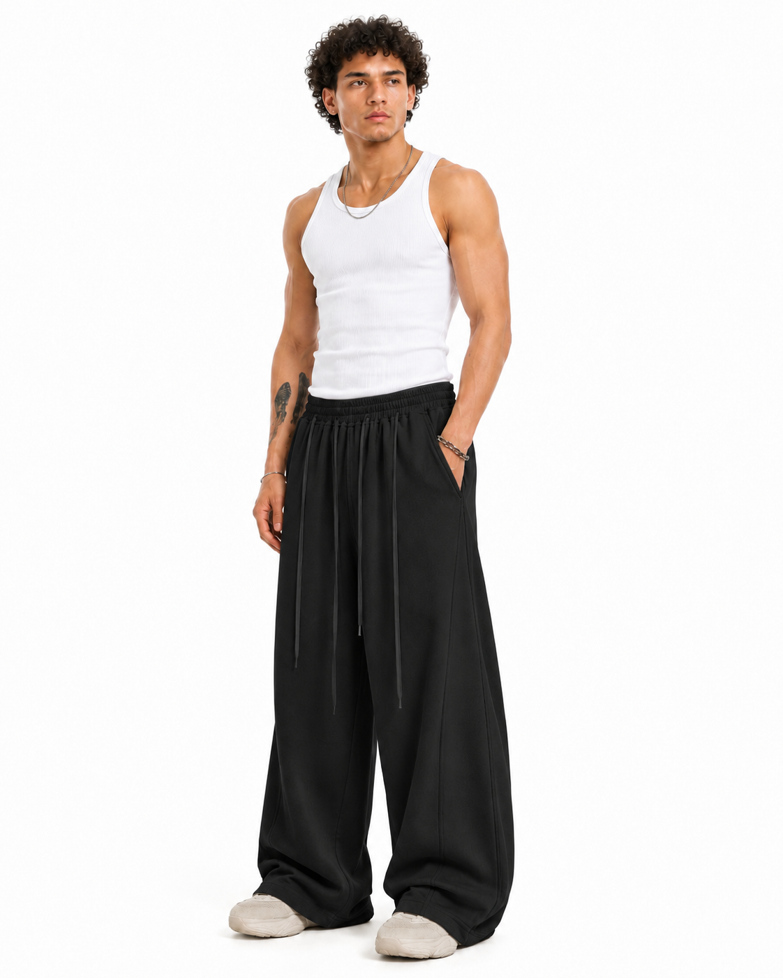 Everyday Wide-Leg Pants - Black