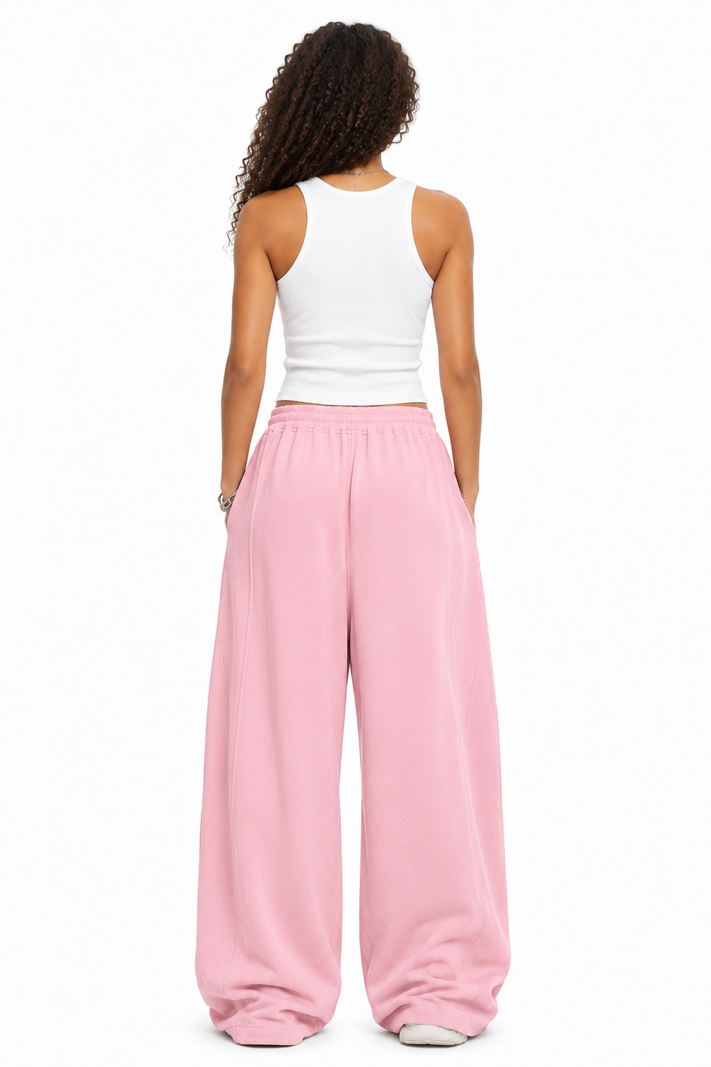 Everyday Wide-Leg Pants - Pink