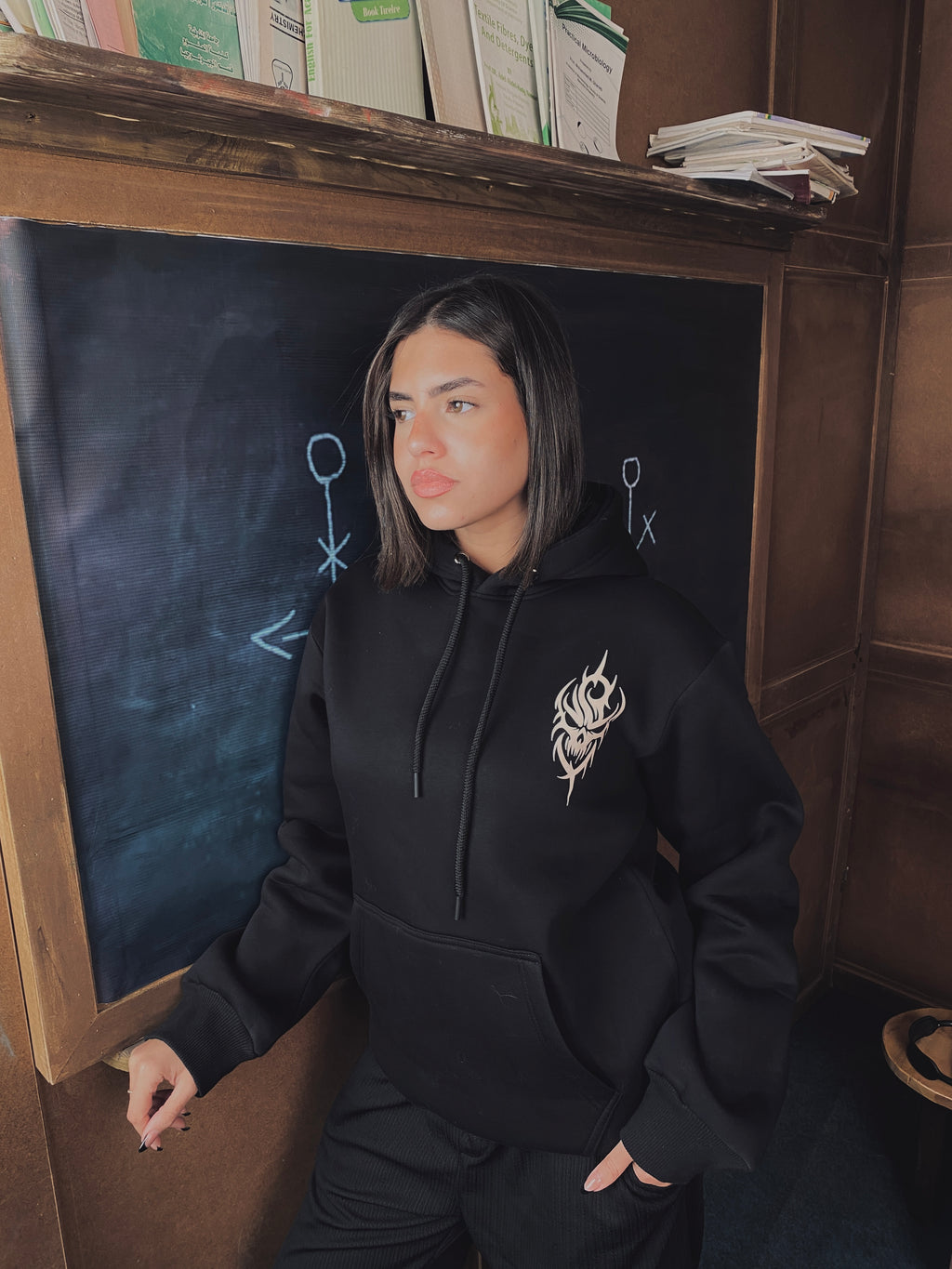 Ski Mask Hoodie - Black