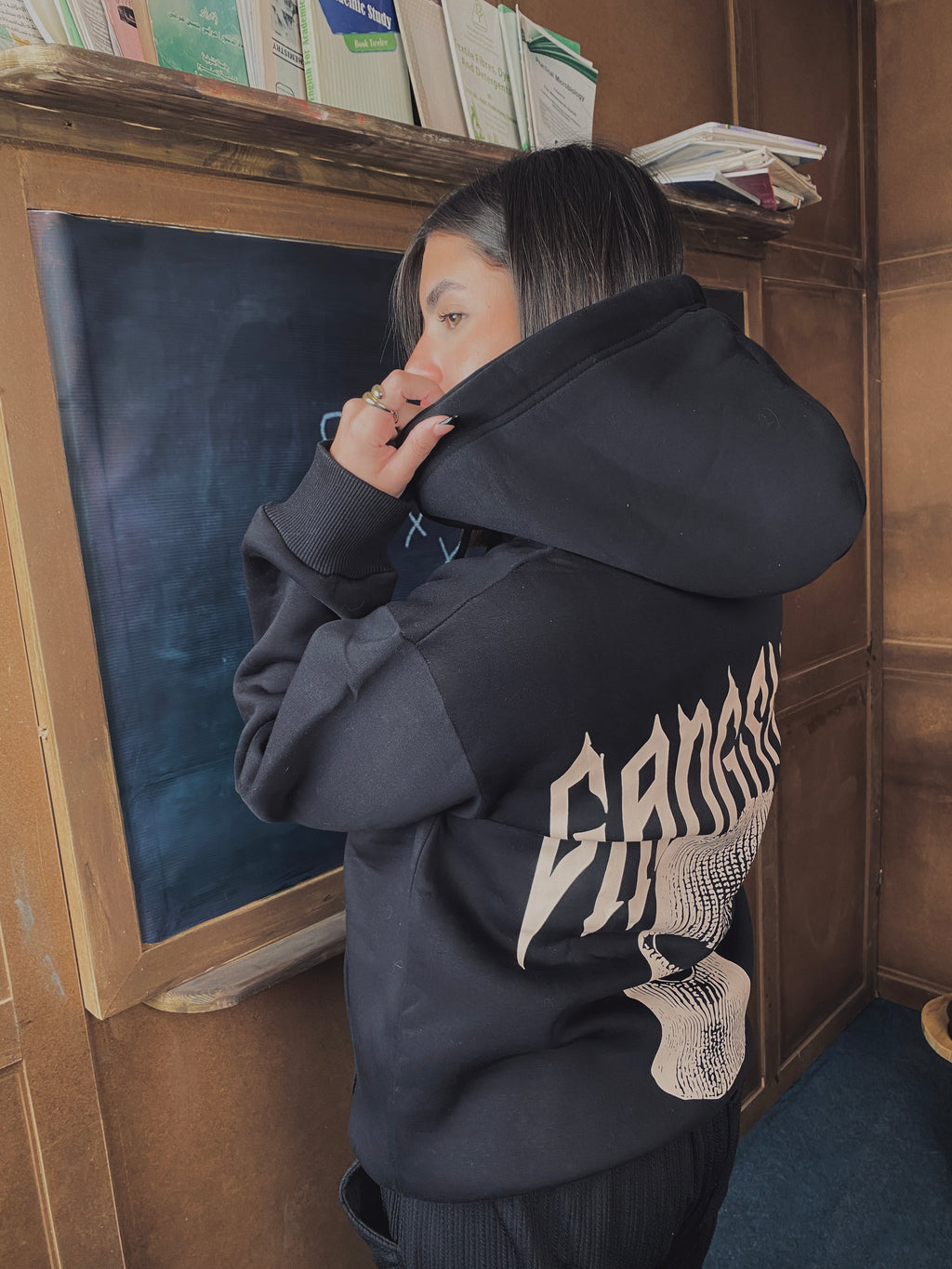 Ski Mask Hoodie - Black