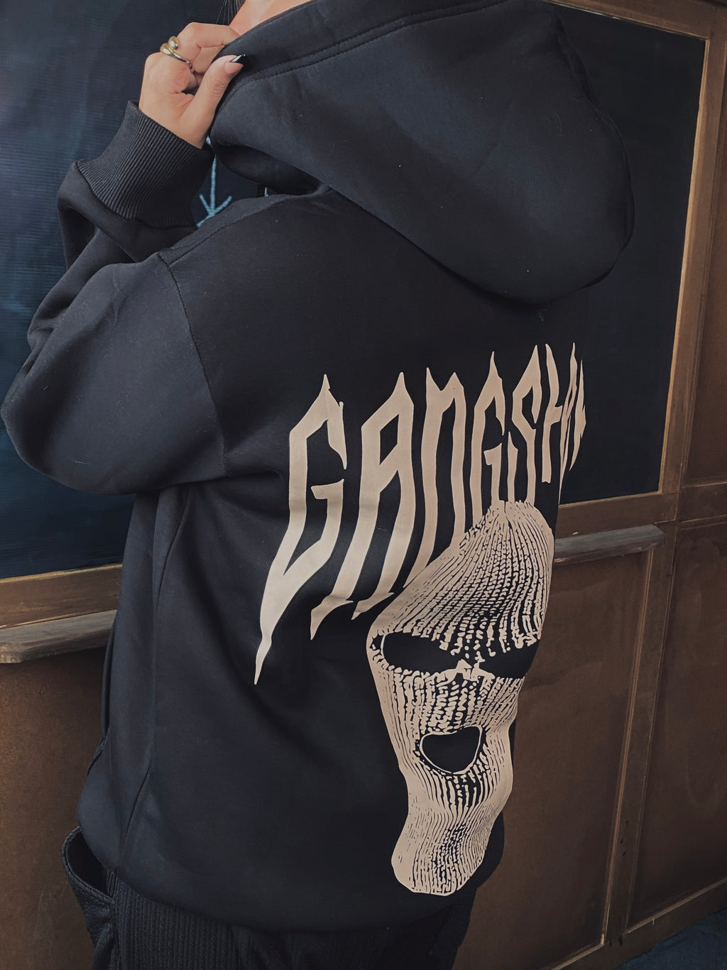 Ski Mask Hoodie - Black