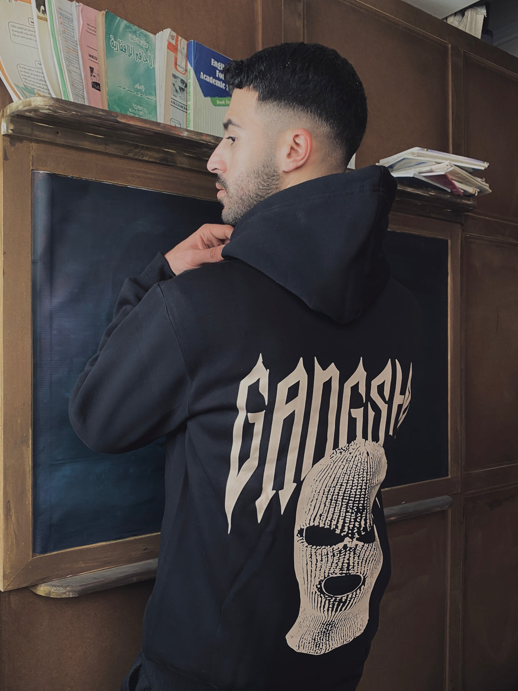 Ski Mask Hoodie - Black