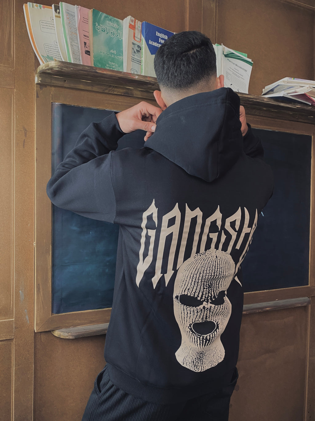 Ski Mask Hoodie - Black