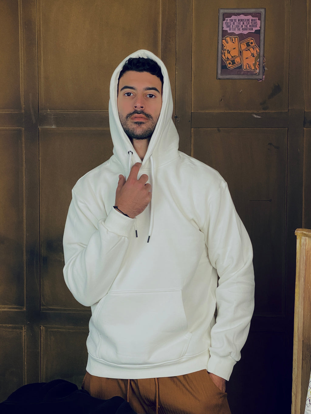 Cream Oversized Hoodie