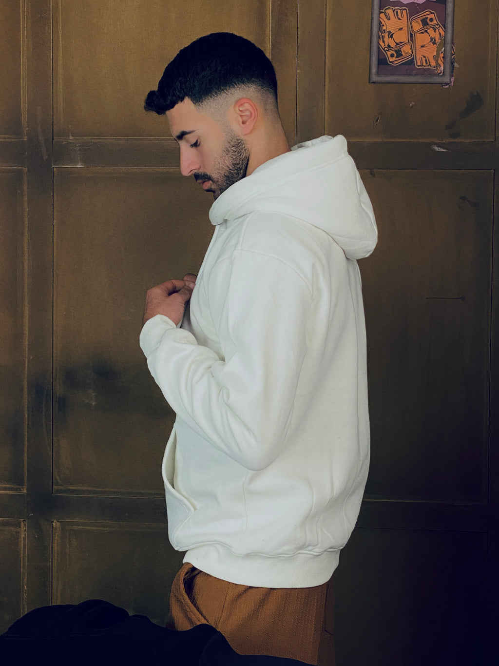 Cream Oversized Hoodie