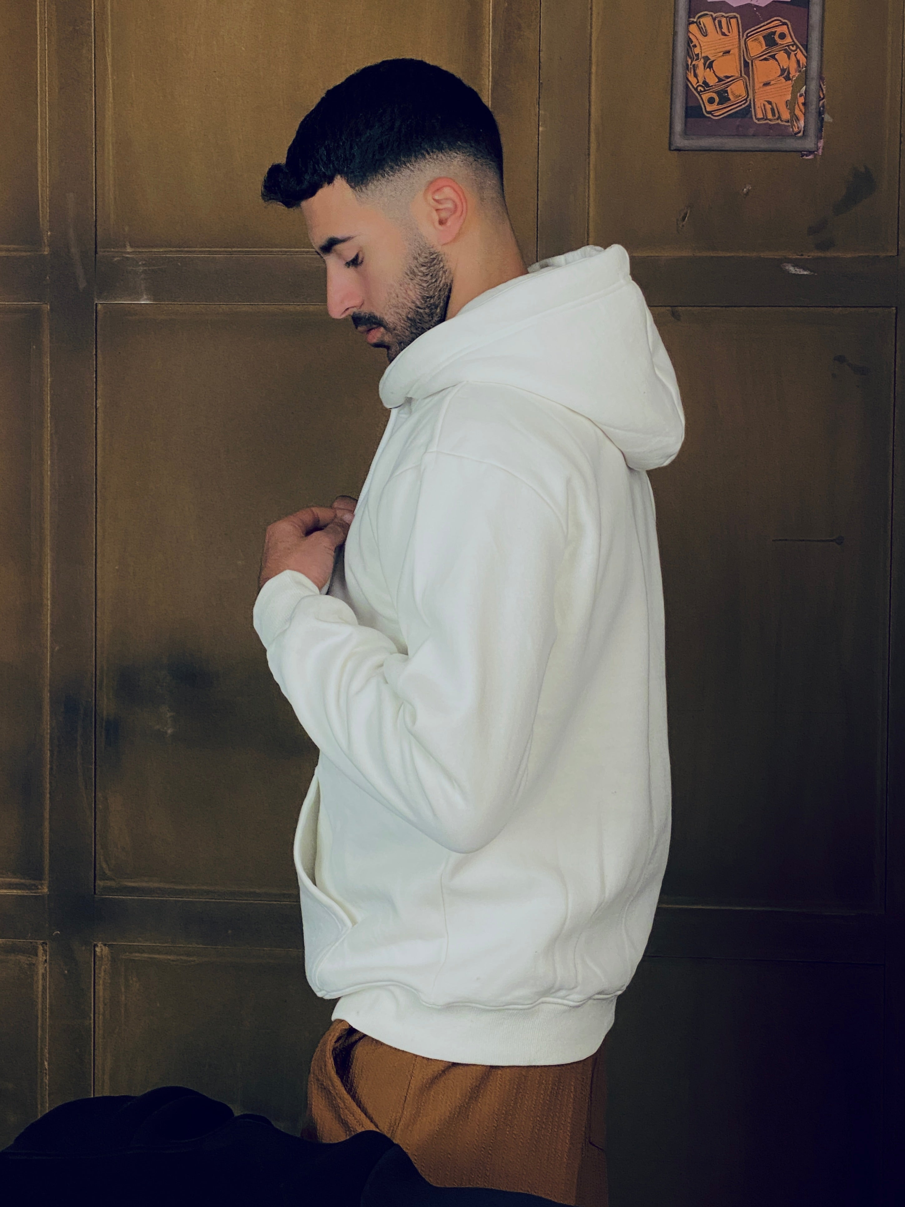 Cream Oversized Hoodie