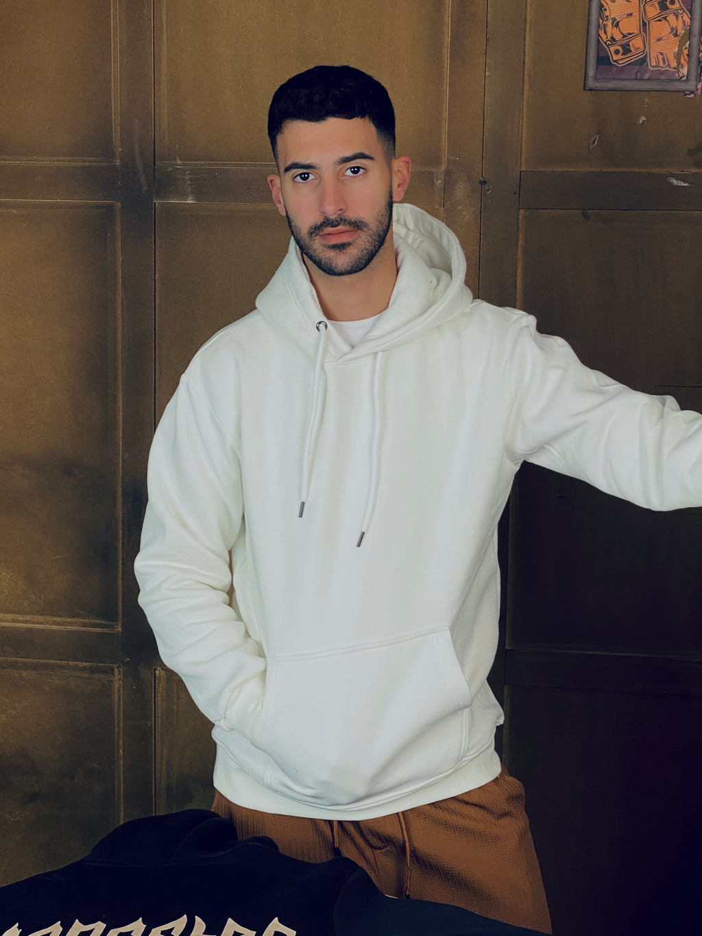 Cream Oversized Hoodie