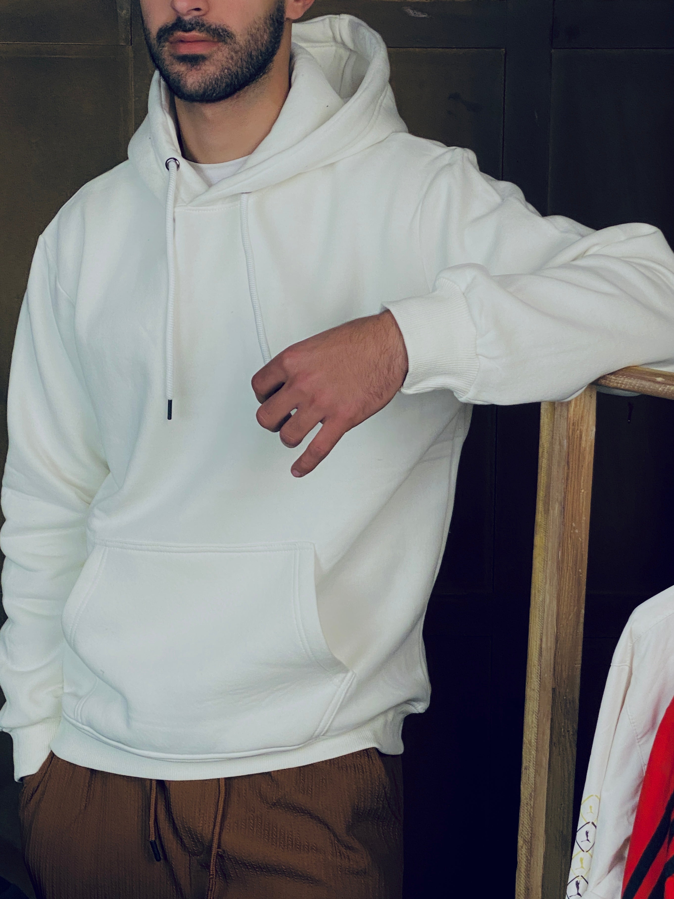Cream Oversized Hoodie