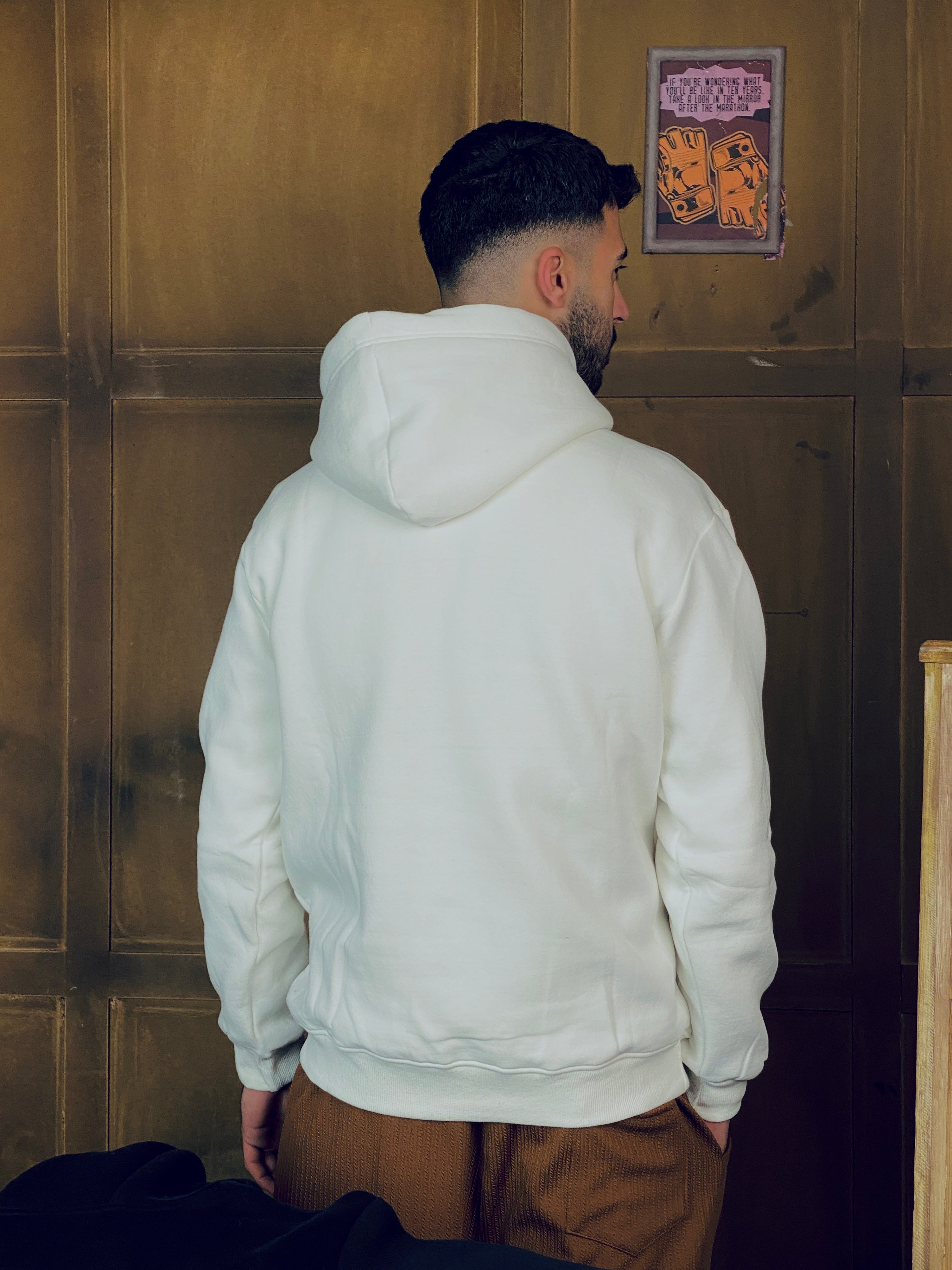 Cream Oversized Hoodie