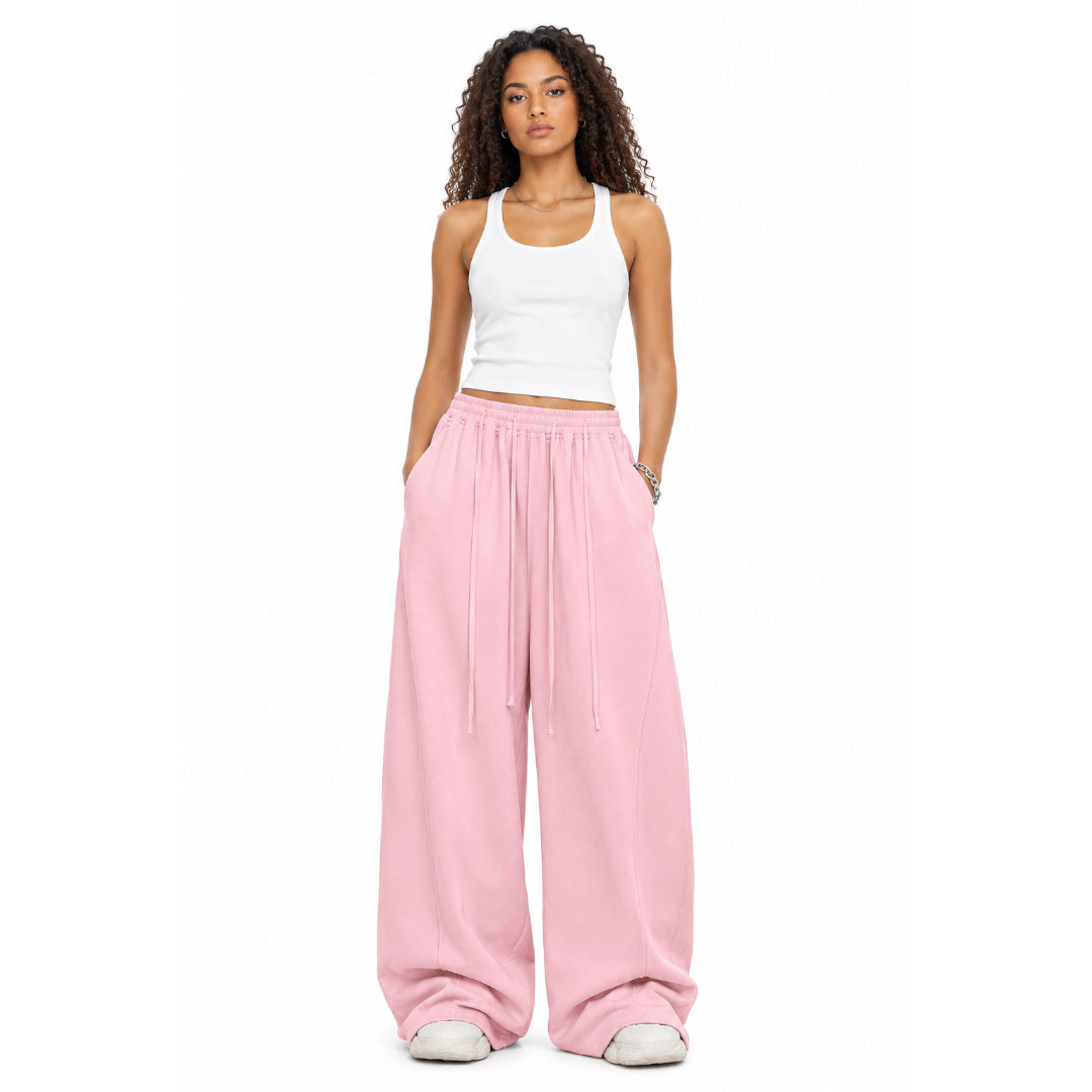 Everyday Wide-Leg Pants - Pink
