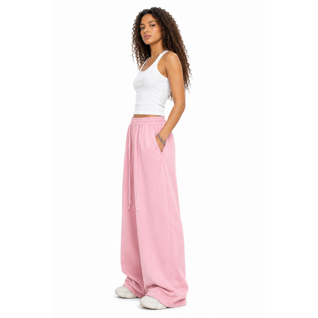 Everyday Wide-Leg Pants - Pink