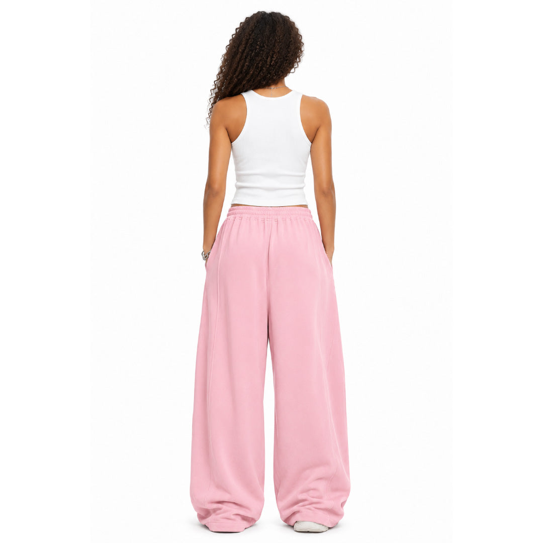 Everyday Wide-Leg Pants - Pink