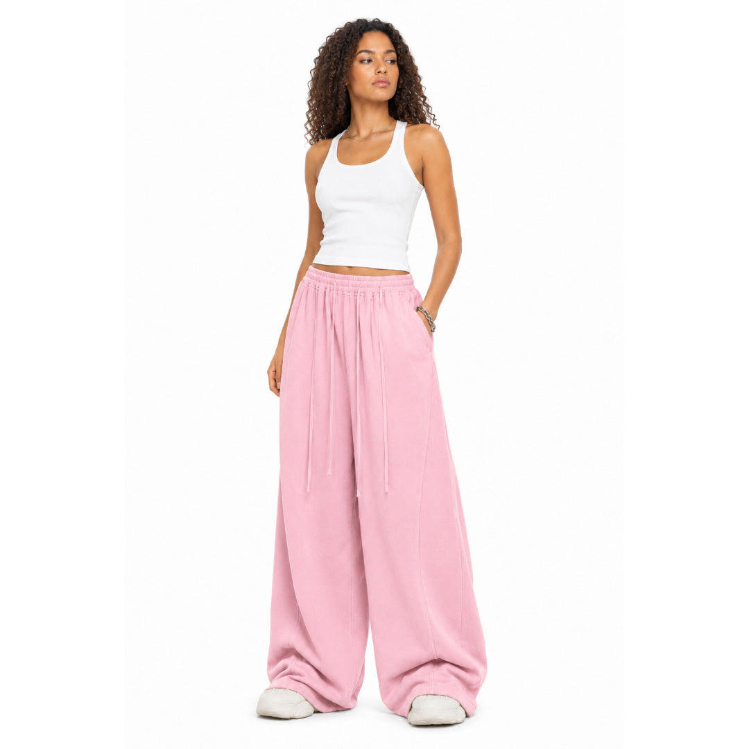 Everyday Wide-Leg Pants - Pink