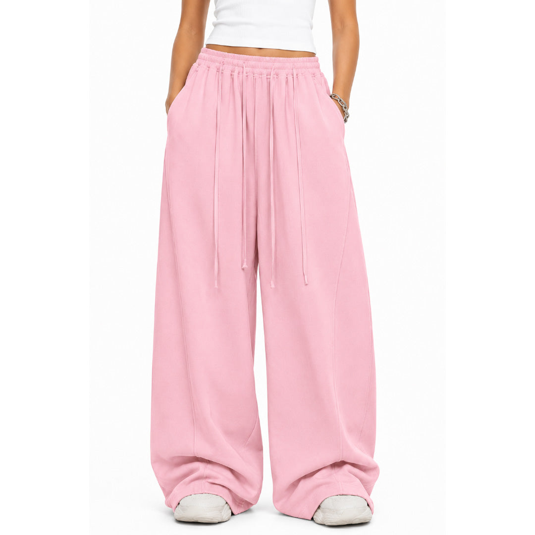 Everyday Wide-Leg Pants - Pink