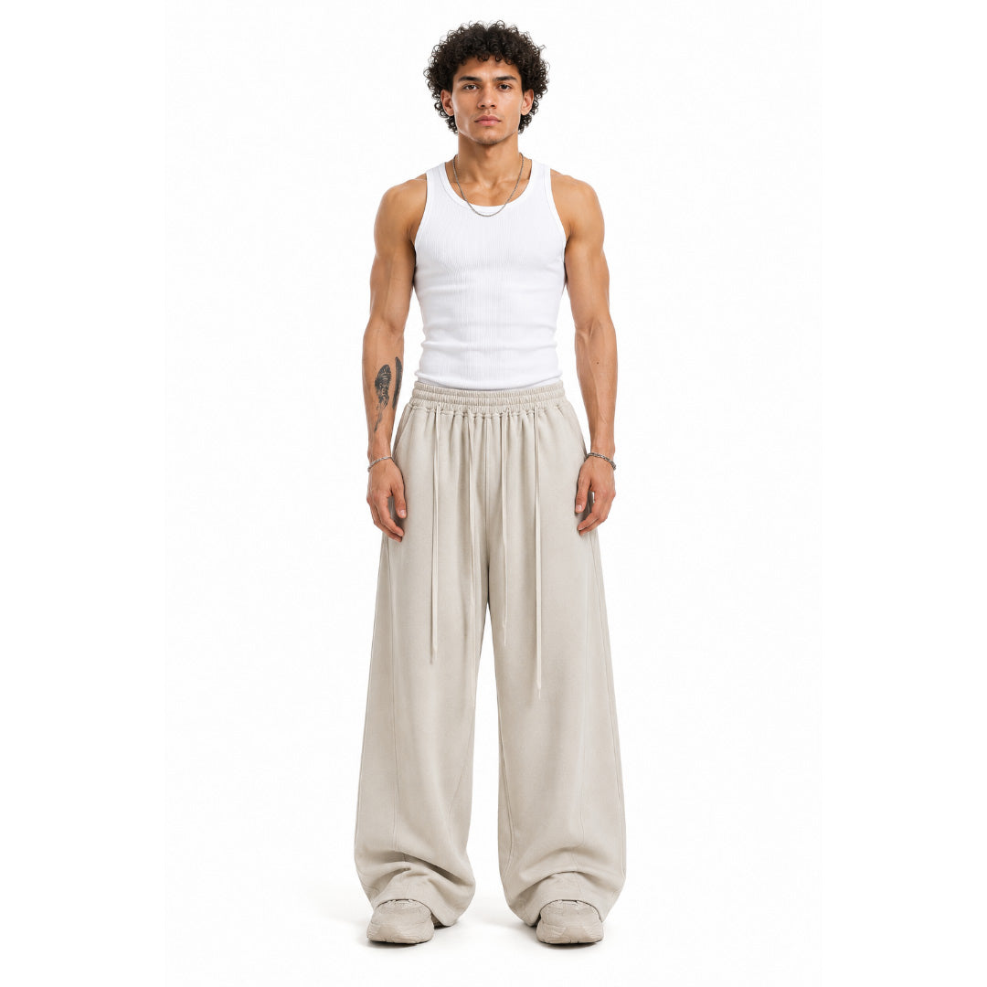 Everyday Wide-Leg Pants - Ivory Beige